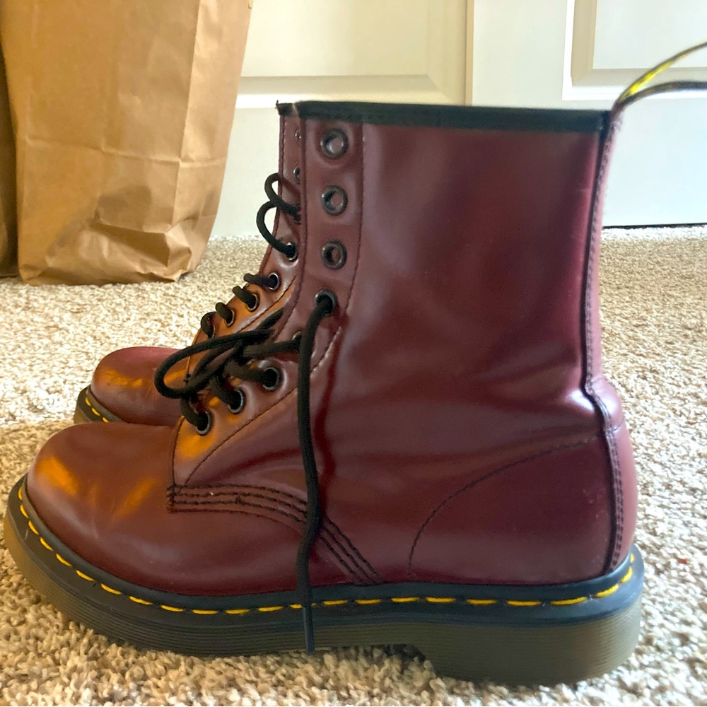 Doc martens cherry boots
